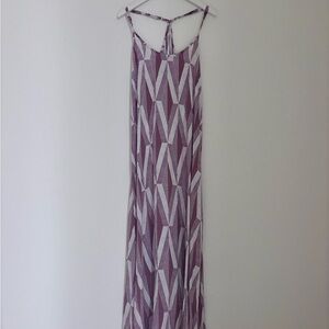 Manaola maxi dress XS in reddish brown/white
